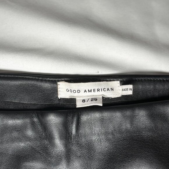 Good American Vegan Leather Miniskirt - Picture 5 of 5